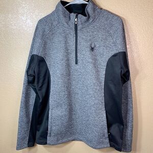 Spyder Mens 1/4 zip pullover sweater‎